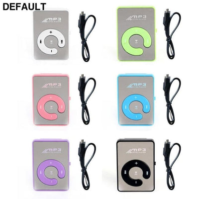 Mini MP3 Player Mirror Clip USB Digital Support 8GB SD TF Card Without Charger MP3/MP4/MP5 Players Best Selling