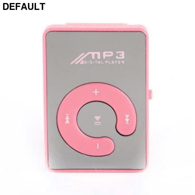 Mini MP3 Player Mirror Clip USB Digital Support 8GB SD TF Pink MP3/MP4/MP5 Players Electronics