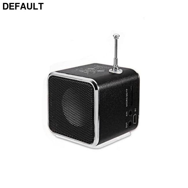 Mini TD-V26 Digital FM Radio Speaker Portable Receiver With LCD Stereo Loudspeaker Support Micro TF Card A2 Black