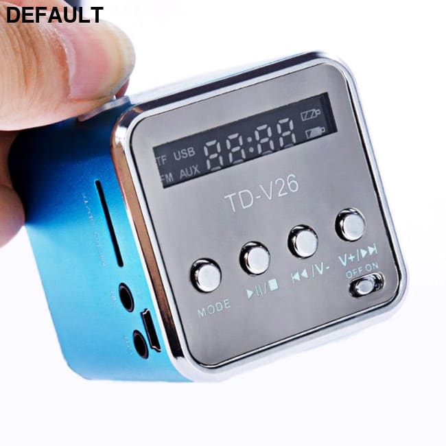 Mini TD-V26 Digital FM Radio Speaker Portable Receiver With LCD Stereo Loudspeaker Support Micro TF Card A2 Radios Best