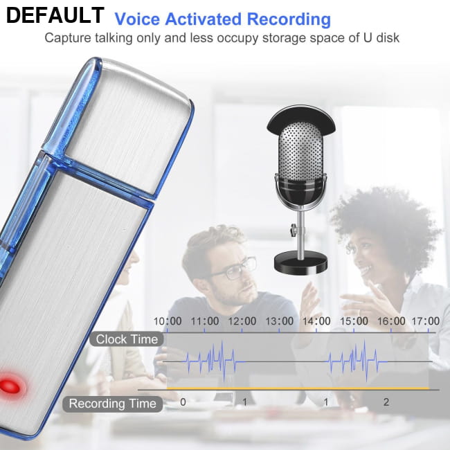 Mini Voice Recorder 8GB Digital Sound Audio Activated / CN Recorders Electronics Accessories
