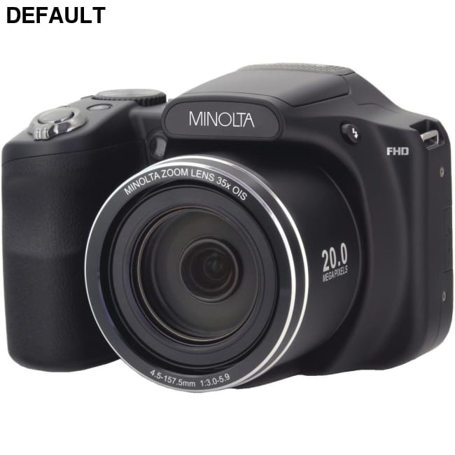 Minolta(R) MN35Z-BK 20.0-Megapixel 1080p Full HD Wi-Fi(R) MN35Z Bridge Camera with 35x Zoom (Black) Digital Cameras