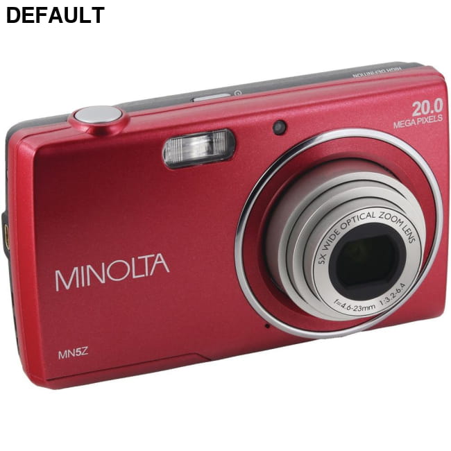 Minolta(R) MN5Z-R 20-Megapixel MN5Z HD Digital Camera 20.0-Megapixel with 5x Zoom (Red) Cameras