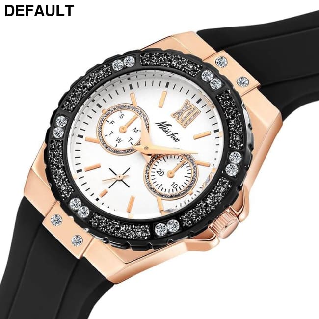 MISSFOX Rose Gold Chrono Watch 2593-RGB Women Watches