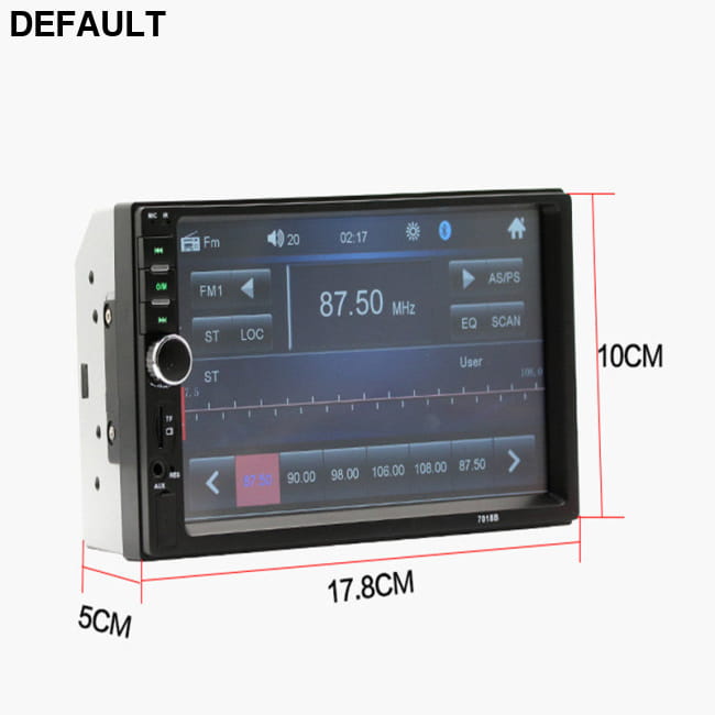 Mobile phone interconnection universal 7-inch dual spindle Black Car Audio Receiver Electronics