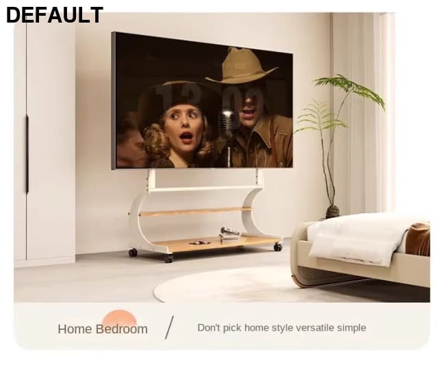 Mobile Rolling TV Stand for 50-100inch TVs Cart Shelf Mute Wheels up to 220lbs Max VESA 900x600mmFloor Support Home