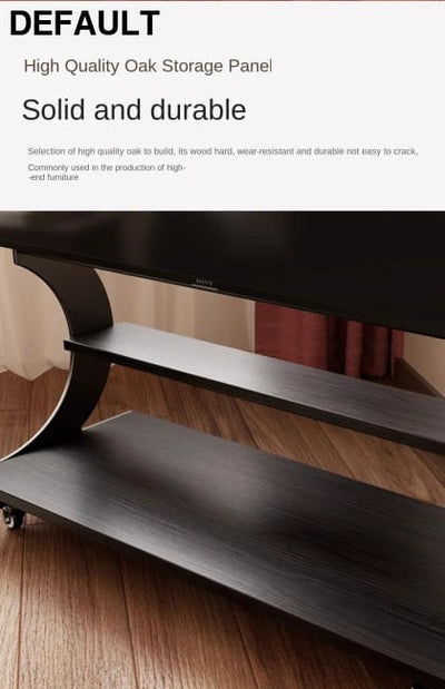 Mobile Rolling TV Stand for 50-100inch TVs Cart Shelf Mute Wheels up to 220lbs Max VESA 900x600mmFloor Support Home