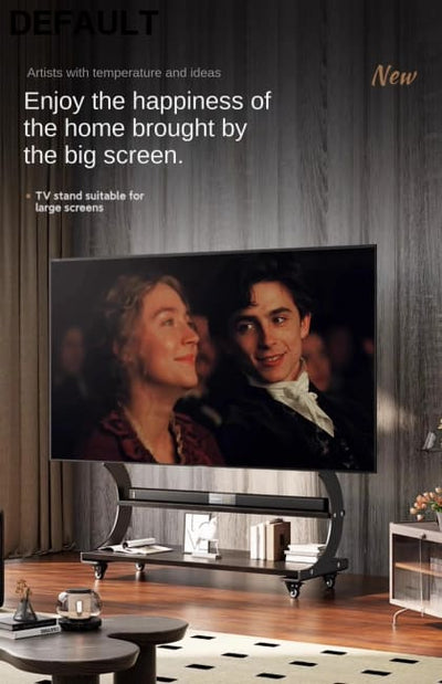 Mobile Rolling TV Stand for 50-100inch TVs Cart Shelf Mute Wheels up to 220lbs Max VESA 900x600mmFloor Support Home