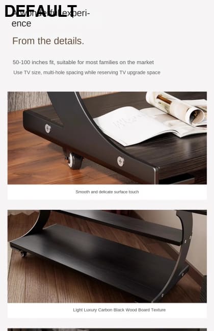 Mobile Rolling TV Stand for 50-100inch TVs Cart Shelf Mute Wheels up to 220lbs Max VESA 900x600mmFloor Support Home