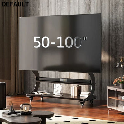 Mobile Rolling TV Stand for 50-100inch TVs Cart Shelf Mute Wheels up to 220lbs Max VESA 900x600mmFloor Support Home