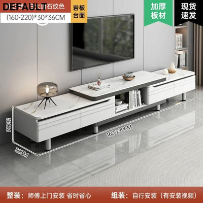 Modern LED TV Stand for Televisions Up Coffee Table Glass Shelves and Drawer Gaming Entertainment Center with Multiple