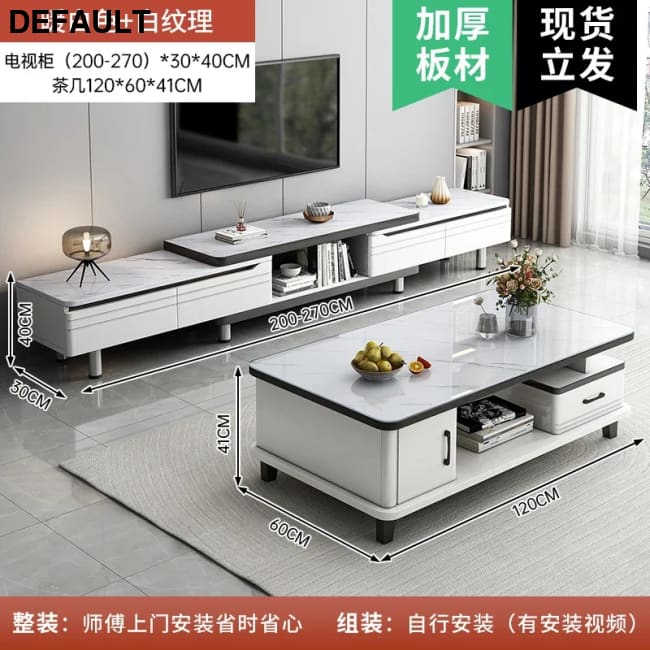 Modern LED TV Stand for Televisions Up Coffee Table Glass Shelves and Drawer Gaming Entertainment Center with Multiple