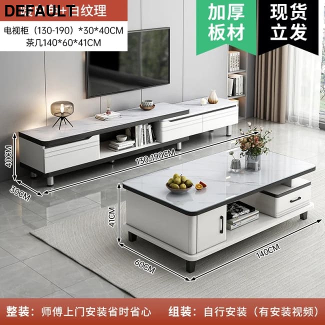 Modern LED TV Stand for Televisions Up Coffee Table Glass Shelves and Drawer Gaming Entertainment Center with Multiple