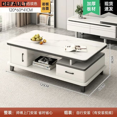 Modern LED TV Stand for Televisions Up Coffee Table Glass Shelves and Drawer Gaming Entertainment Center with Multiple