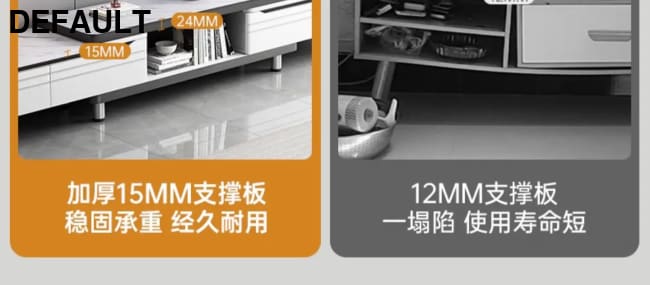 Modern LED TV Stand for Televisions Up Coffee Table Glass Shelves and Drawer Gaming Entertainment Center with Multiple