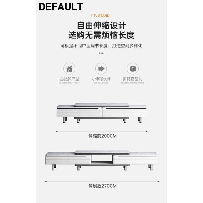 Modern LED TV Stand for Televisions Up Coffee Table Glass Home Stands Entertainment Centers &