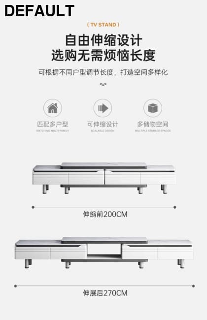 Modern LED TV Stand for Televisions Up Coffee Table Glass Shelves and Drawer Gaming Entertainment Center with Multiple