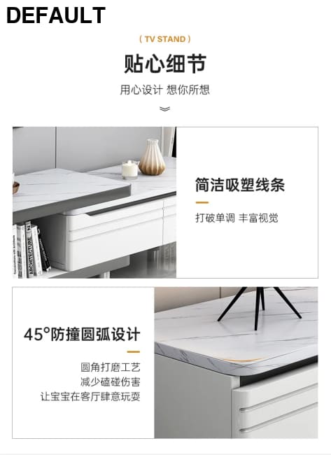 Modern LED TV Stand for Televisions Up Coffee Table Glass Shelves and Drawer Gaming Entertainment Center with Multiple