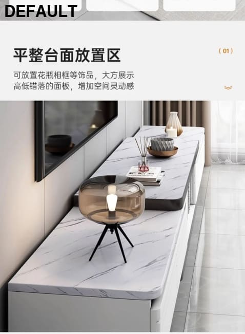 Modern LED TV Stand for Televisions Up Coffee Table Glass Shelves and Drawer Gaming Entertainment Center with Multiple