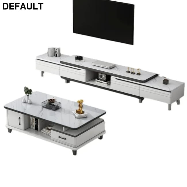 Modern LED TV Stand for Televisions Up Coffee Table Glass Home Stands Entertainment Centers &