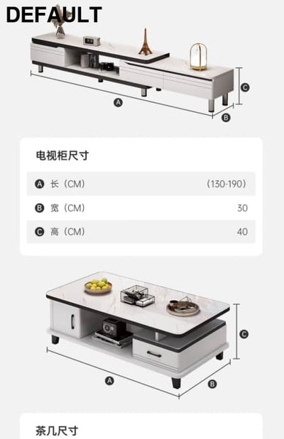 Modern LED TV Stand for Televisions Up Coffee Table Glass Shelves and Drawer Gaming Entertainment Center with Multiple