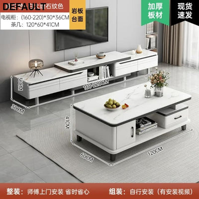 Modern LED TV Stand for Televisions Up Coffee Table Glass Shelves and Drawer Gaming Entertainment Center with Multiple
