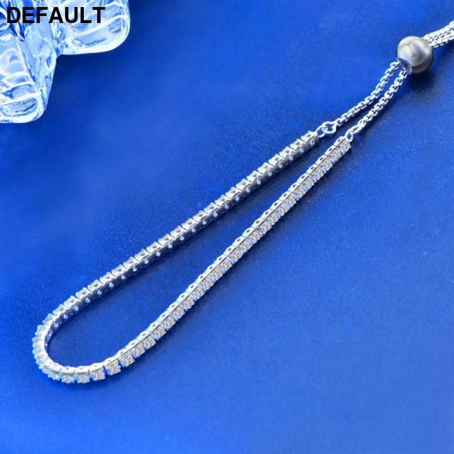 Moissanite Women’s Sterling Silver Bracelet Single Row Diamond / 925 Women Bracelets Best Selling Products