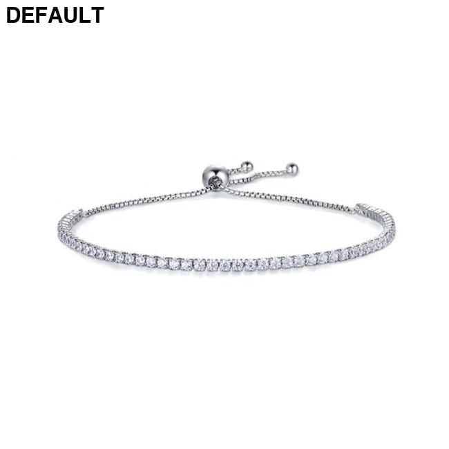 Moissanite Women’s Sterling Silver Bracelet Single Row Diamond / 925 Women Bracelets Best Selling Products
