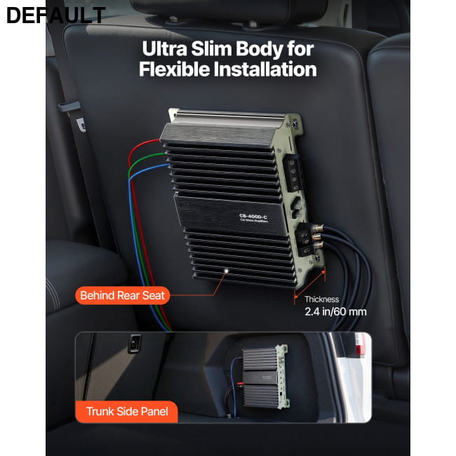 Monoblock Car Amplifier 400W RMS MAX 1/2/4 Ohm Stable, Subwoofers & Enclosures and Motor Vehicle Amplifiers