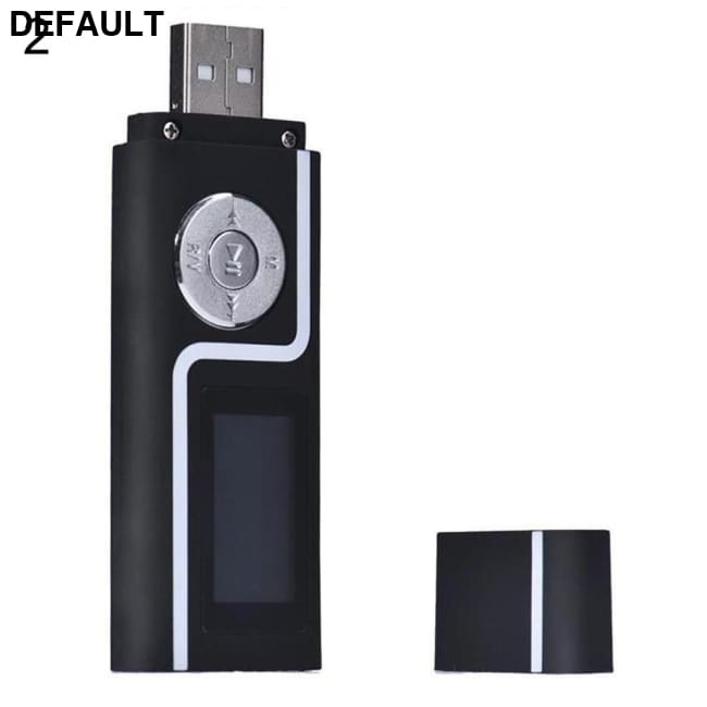 MP3 Music Media Player Portable USB Stick Shape LCD Screen Dual Audio Ports Gift Black MP3/MP4/MP5 Players Best Selling