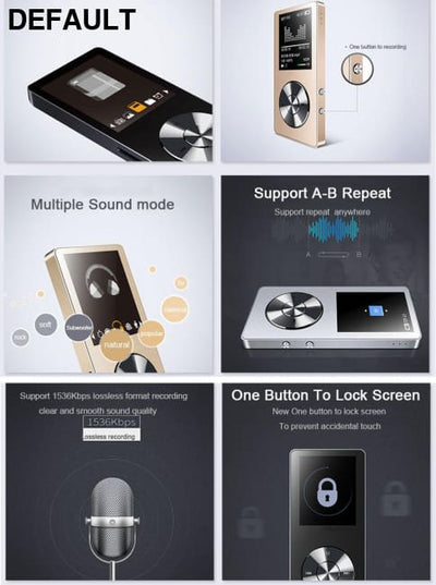 MP3 player lossless HiFi Music with High Quality Sound out Speaker E-book FM radio Clock MP3/MP4/MP5 Players Best