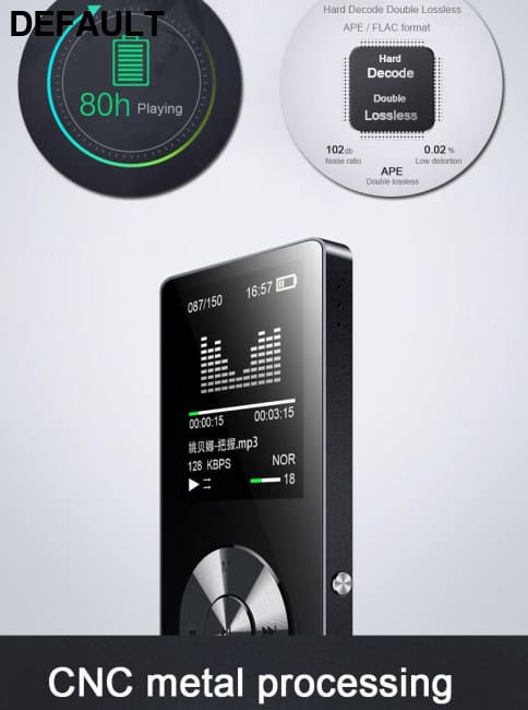 MP3 player lossless HiFi Music with High Quality Sound out Speaker E-book FM radio Clock MP3/MP4/MP5 Players Best