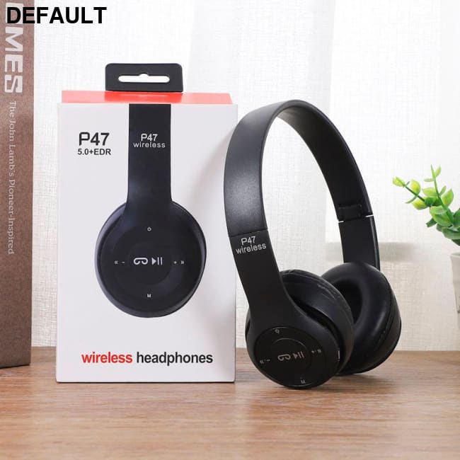 Multifunctional Wireless Stereo Bluetooth Headphone MP3 Player FM Radio Headset for iOS Android Men Women Black