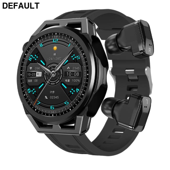 N18 smart watch TWS two in one Bluetooth local playback NFC heart rate and blood pressure health monitoring Black tape