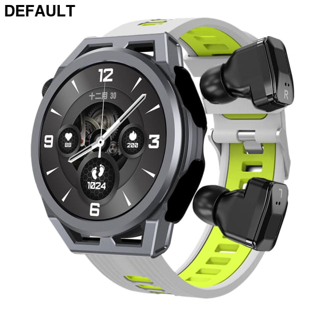 N18 smart watch TWS two in one Bluetooth local playback NFC heart rate and blood pressure health monitoring Gray green