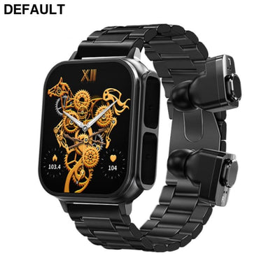 N22 smart watch 2023TWS Bluetooth headset two in one multi sport heart rate and blood pressure monitoring Three black