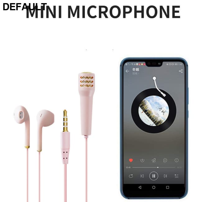 National K Song Singing Wired Mini Microphone Headset Practice It Live Mobile Phone Earbuds Best Selling Products