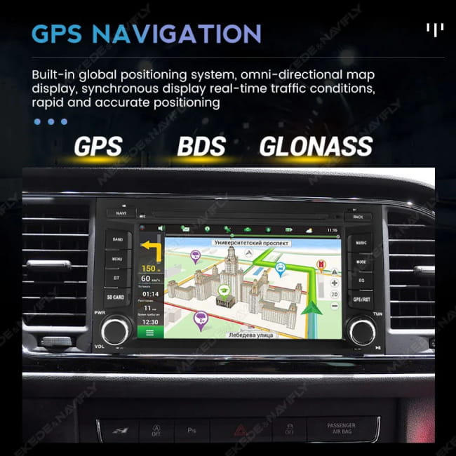 Navifly 7’’ 1Din Android 15 Car Radio Multimedia Video