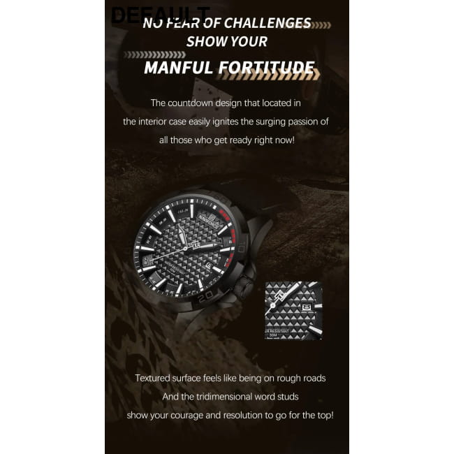 NAVIFORCE Brand Men Fashion Quartz Watches Male Leather BWB Sport
