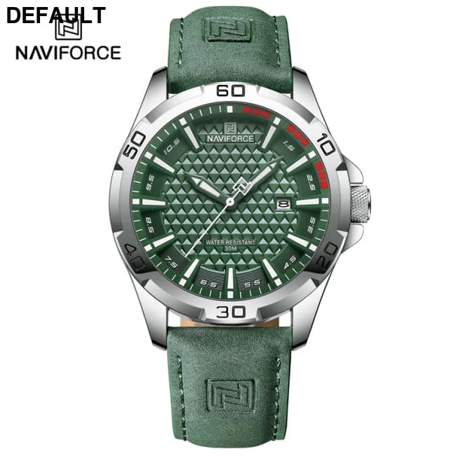 NAVIFORCE Brand Men Fashion Quartz Watches Male Leather Strap Sport Waterproof Wristwatches CalendarClock Relogio