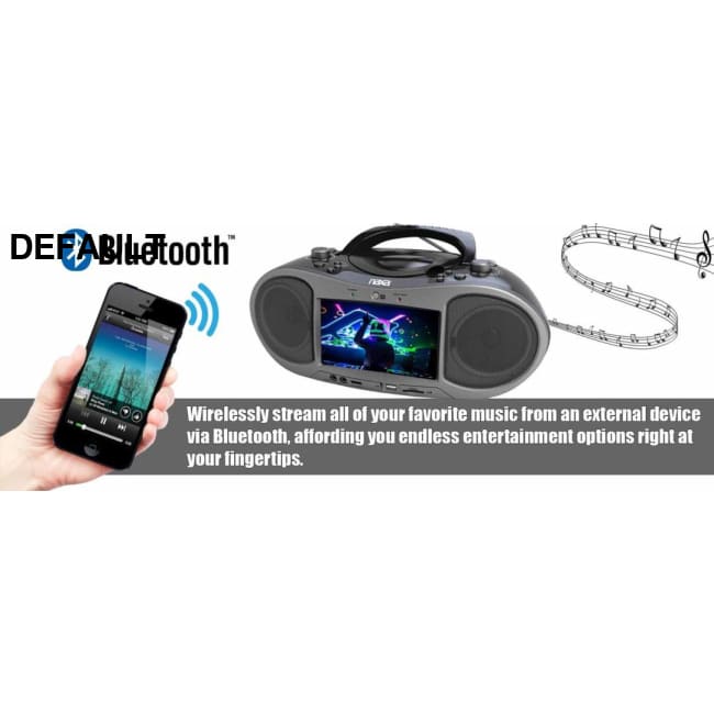Naxa 7’’ Bluetooth DVD Boombox Portable dvd Players Best Selling Products Boomboxes
