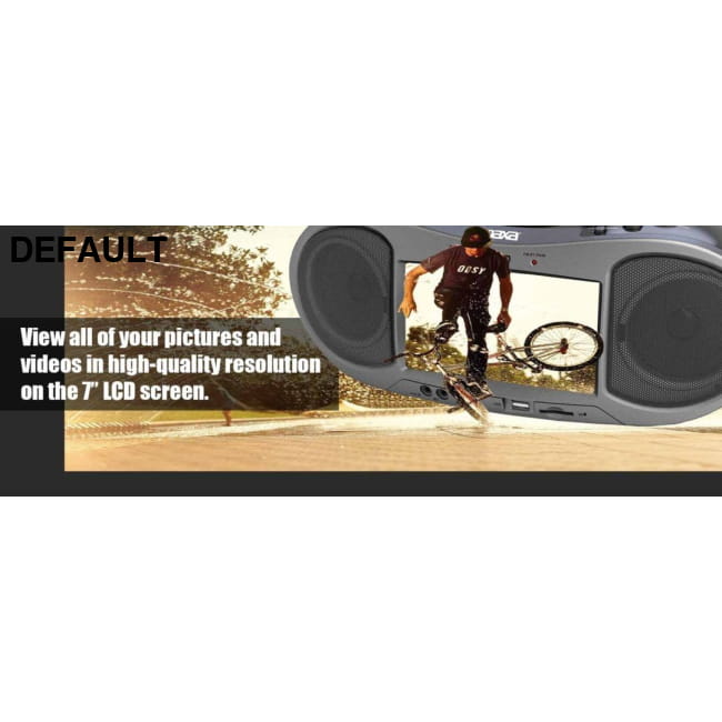 Naxa 7’’ Bluetooth DVD Boombox Portable Players Boomboxes