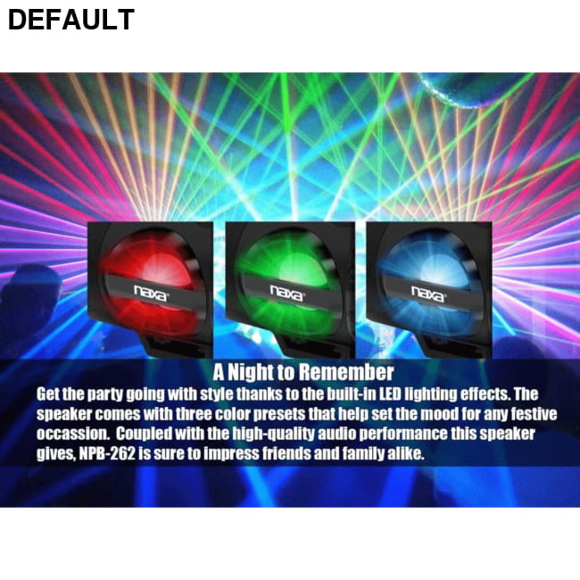 Naxa MP3 & CD Bass Reflex Boombox PA System with Bluetooth Black Best Selling Products
