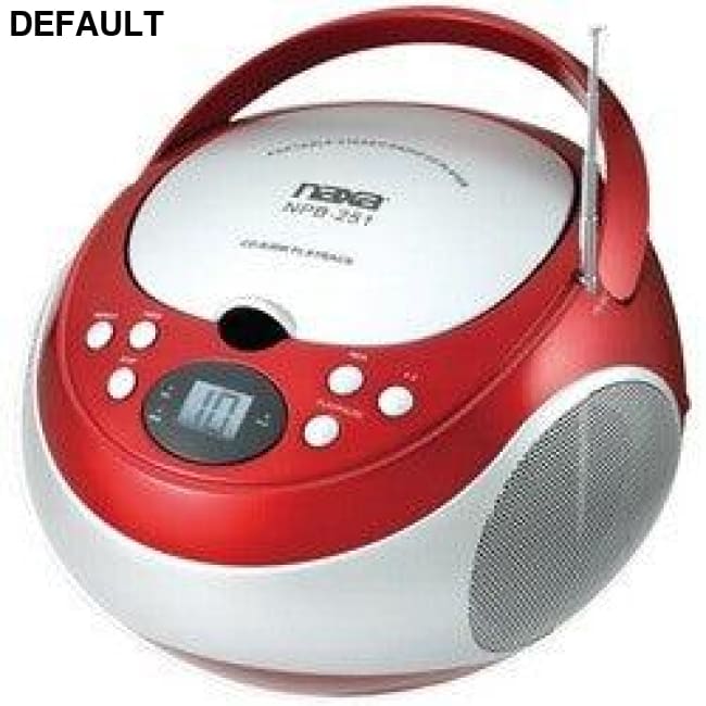 Naxa Portable Cd Player With Am And Fm Radio (red) RA21266 CD Players Electronics