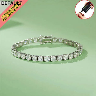 New 3mm Moisssanite Tennis Bracelet Original 925 Sterling Silver Jewelry Diamond Chain for Women & Men Bracelets