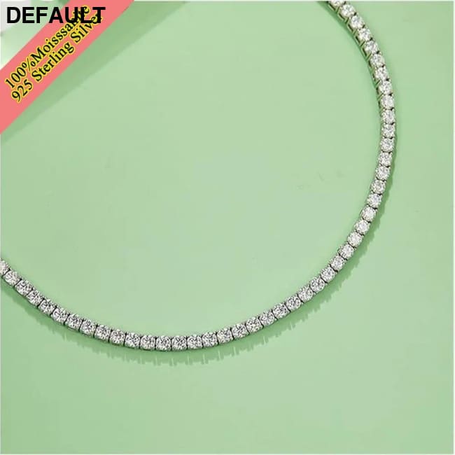 New 3mm Moisssanite Tennis Bracelet Original 925 Sterling Silver Jewelry Diamond Chain for Women & Men Bracelets