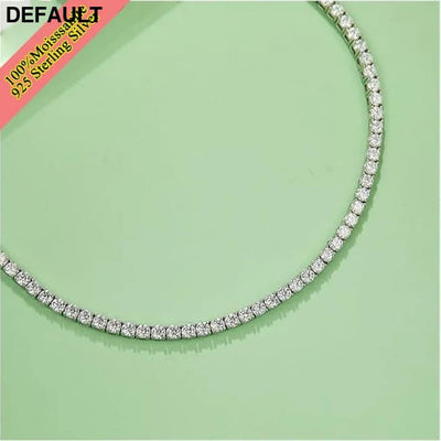 New 3mm Moisssanite Tennis Bracelet Original 925 Sterling Silver Jewelry Diamond Chain for Women & Men Bracelets