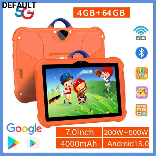 New 7 Inch 5G WiFi Tablet Pc for Children’s best Gifts Android Kids Game Educational Learning Tablets Quad Core 4GB RAM