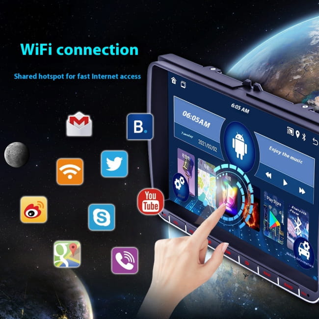 New Android 9-inch Car Bluetooth GPS Navigation Integrated DVD Players Motor Vehicle A/V & In-Dash Systems