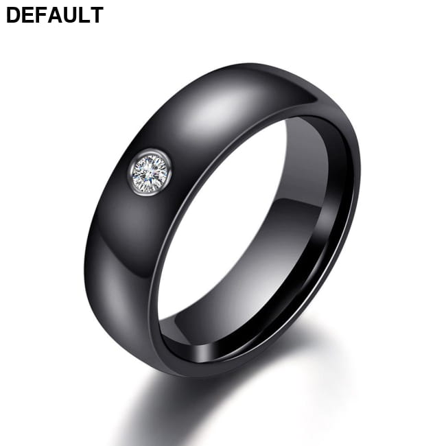 New Arrival Black White Colorful Ring Ceramic 6 / Sterling Silver Rings
